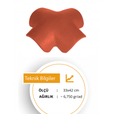 Kırmızı Beton Kiremit Dört Yol Mahya Kırmızı Beton Kiremit Dört Yol Mahya